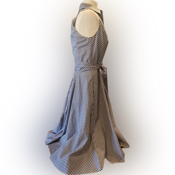 50’s Style American Living Black & White Gingham Dress - Picture 4 of 11